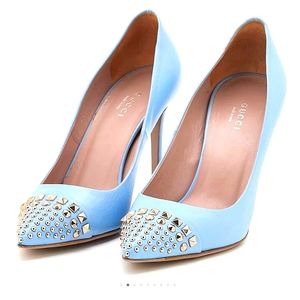 Gucci Mineral Blue Heels